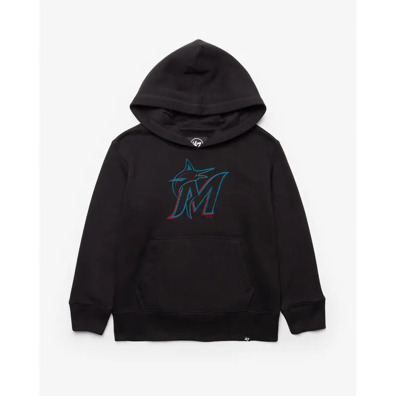 MIAMI MARLINS DISTRESSED IMPRINT '47 HEADLINE HOOD KIDS