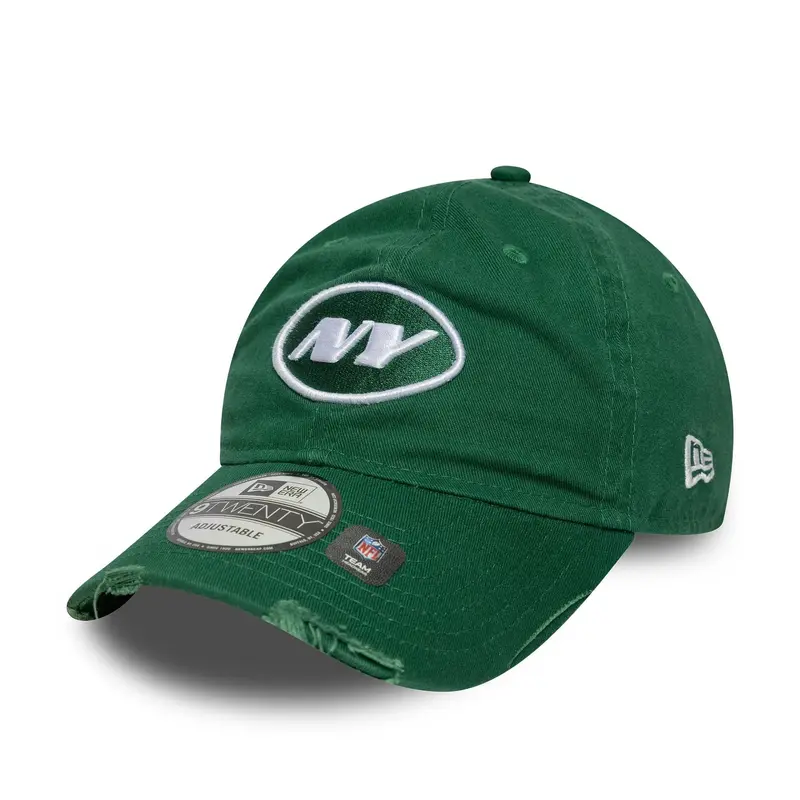 New York Jets NFL Wash Green 9TWENTY Adjustable Cap