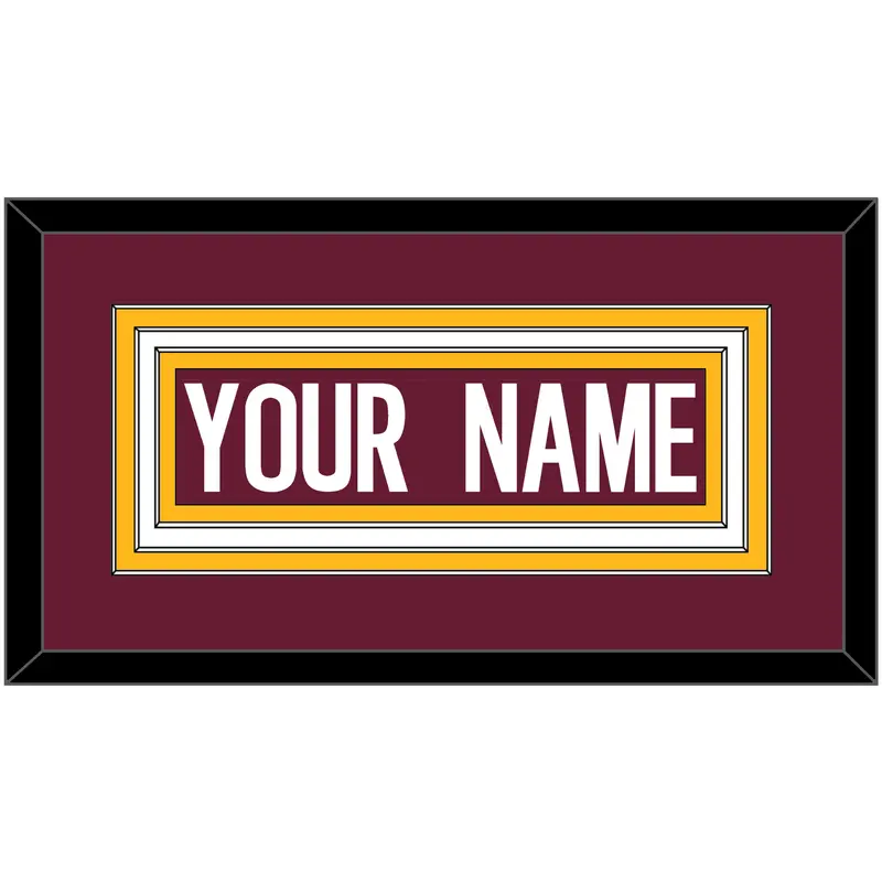 Washington Nameplate - Home Burgundy (2020-2021) - Triple Mat 2