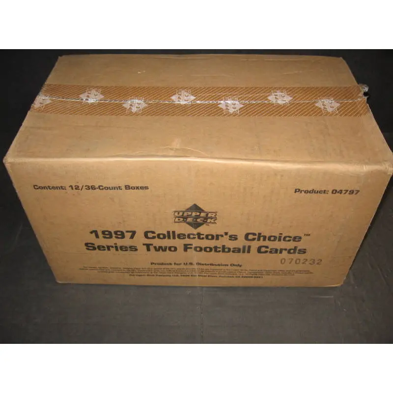 1997 Upper Deck Collector's Choice Football Series 2 Case (12 Box) (Retail)