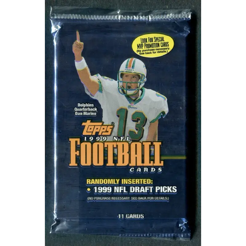 1999 Topps Football Unopened Pack (Retail) (11)