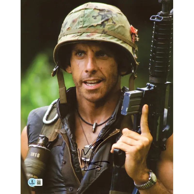Ben Stiller Tropic Thunder Authentic Signed 11x14 Vertical Photo BAS #BS20622