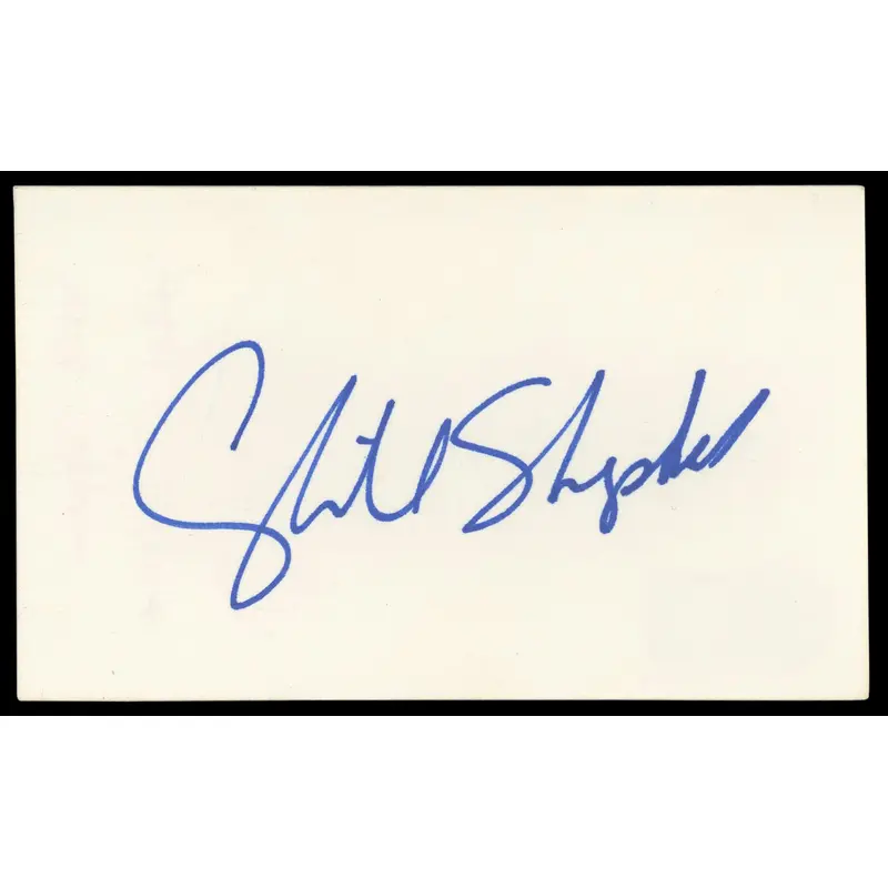 Cybill Shepherd Taxi Driver Authentic Signed 3x5 Index Card BAS #BM56904