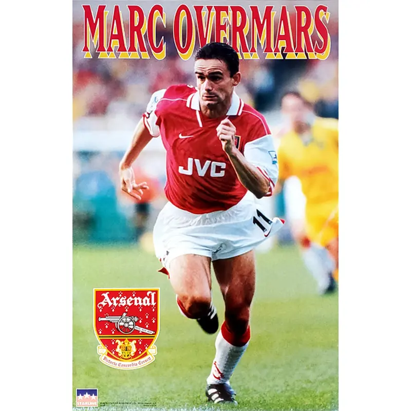 Marc Overmars "Action" Arsenal FC EPL Football Action Poster - Starline 1997