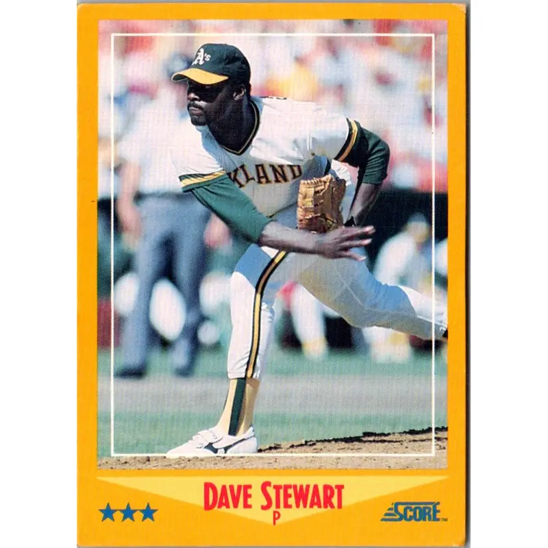 1988 Score Dave Stewart #458