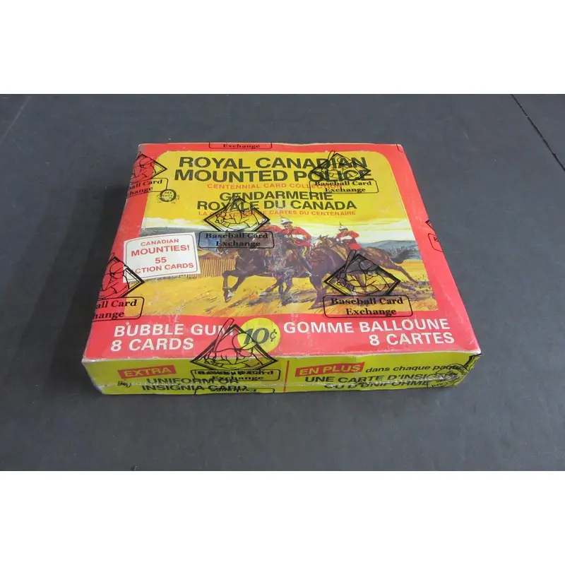 1974 OPC O-Pee-Chee Royal Canadian Mounted Police Unopened Wax Box (BBCE)