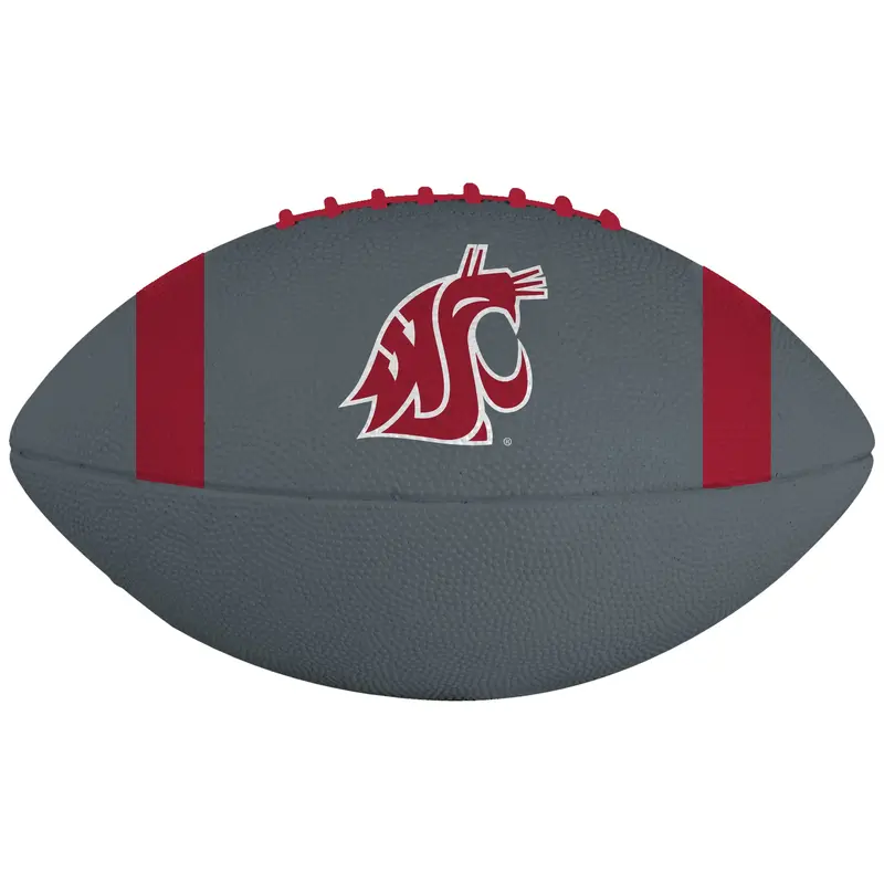Grey WSU Rubber Small Football