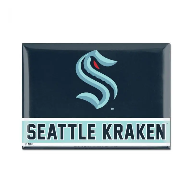 SEATTLE KRAKEN METAL MAGNET 2.5" X 3.5"