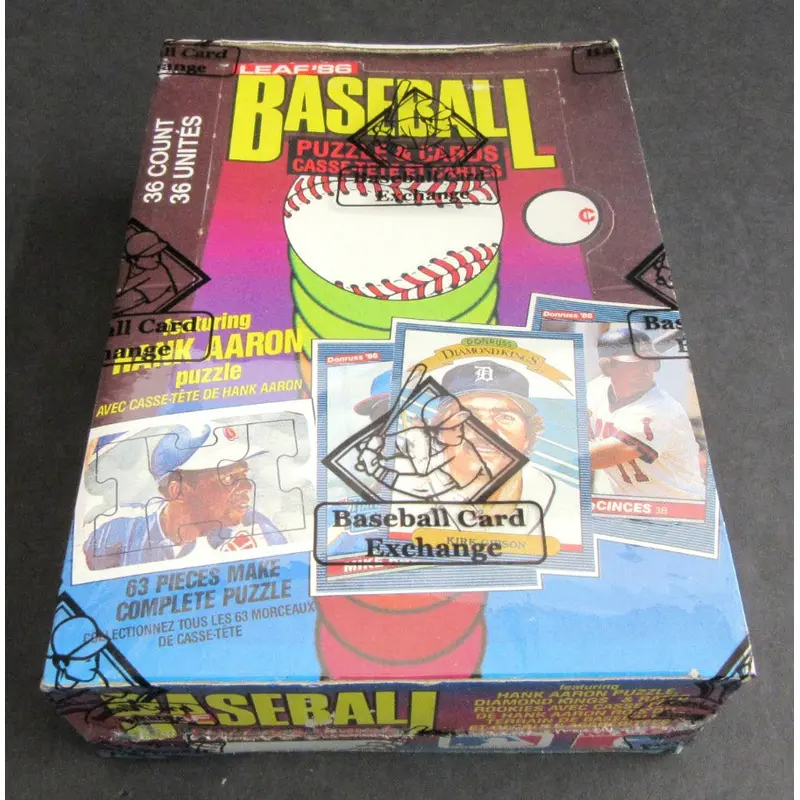 1986 Donruss Leaf Baseball Unopened Wax Box (Authenticate)
