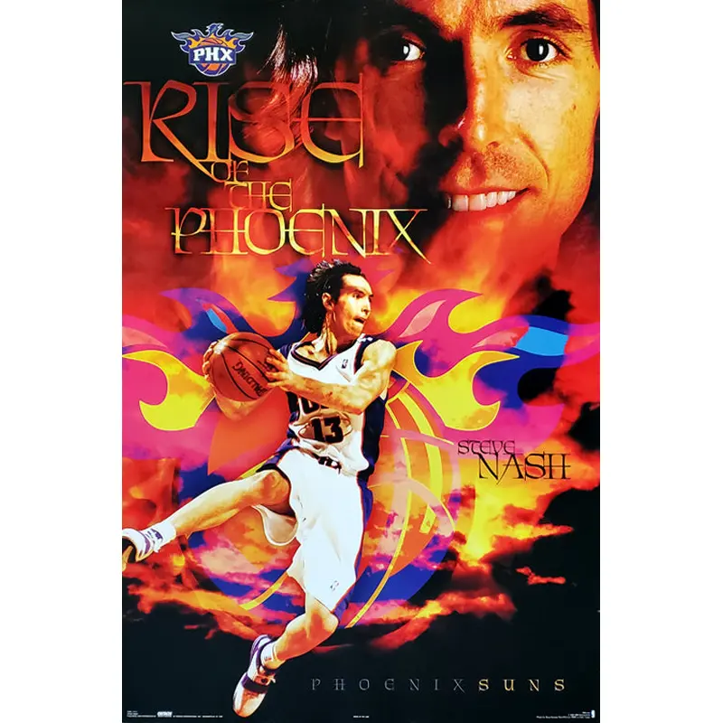 Steve Nash "Rise of the Phoenix" Phoenix Suns NBA Action Poster - Costacos 2005