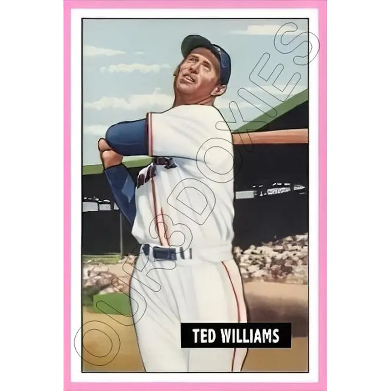 Ted Williams 1951 Bowman Reproduction Card - 4026