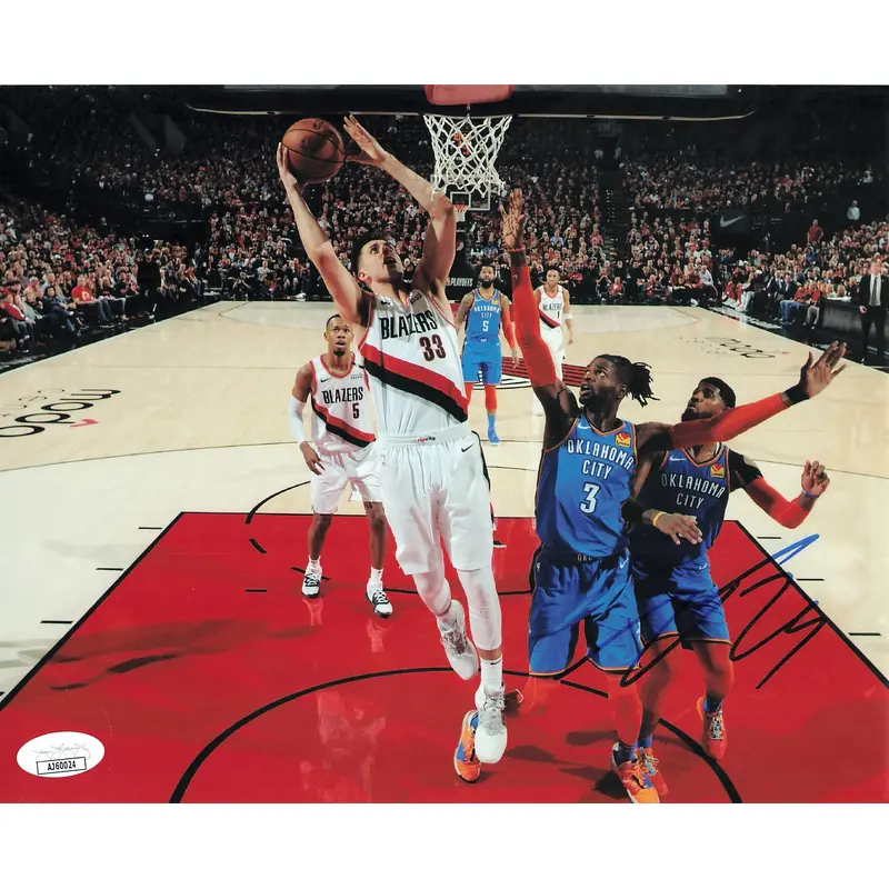 Zach Collins signed 8x10 photo JSA Portland Trail Blazers autographed