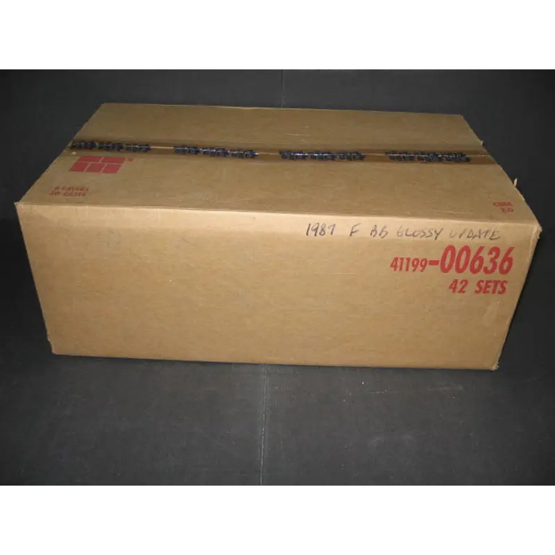 1987 Fleer Baseball Glossy Update Factory Set Case (42 Sets)