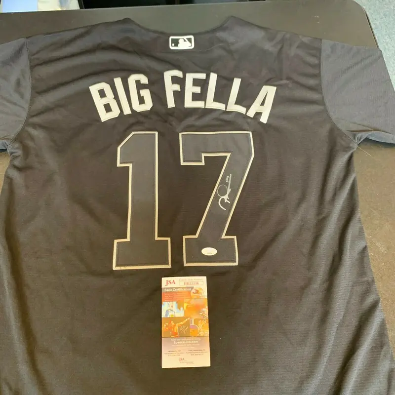 Rhys Hoskins Signed Authentic Philadelphia Phillies "Big Fella" Jersey JSA COA