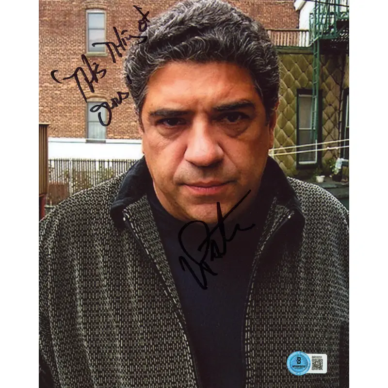 Vincent Pastore The Sopranos "Sopranos" Authentic Signed 8x10 Photo BAS #BR53031