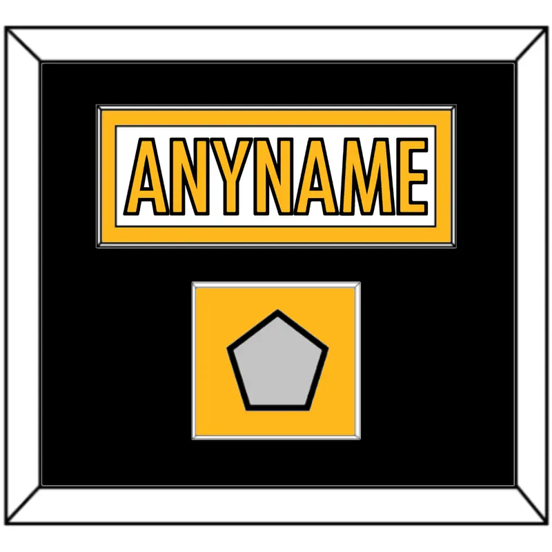 Pittsburgh Nameplate & Super Bowl Jersey Patch - Road White - Single Mat 3