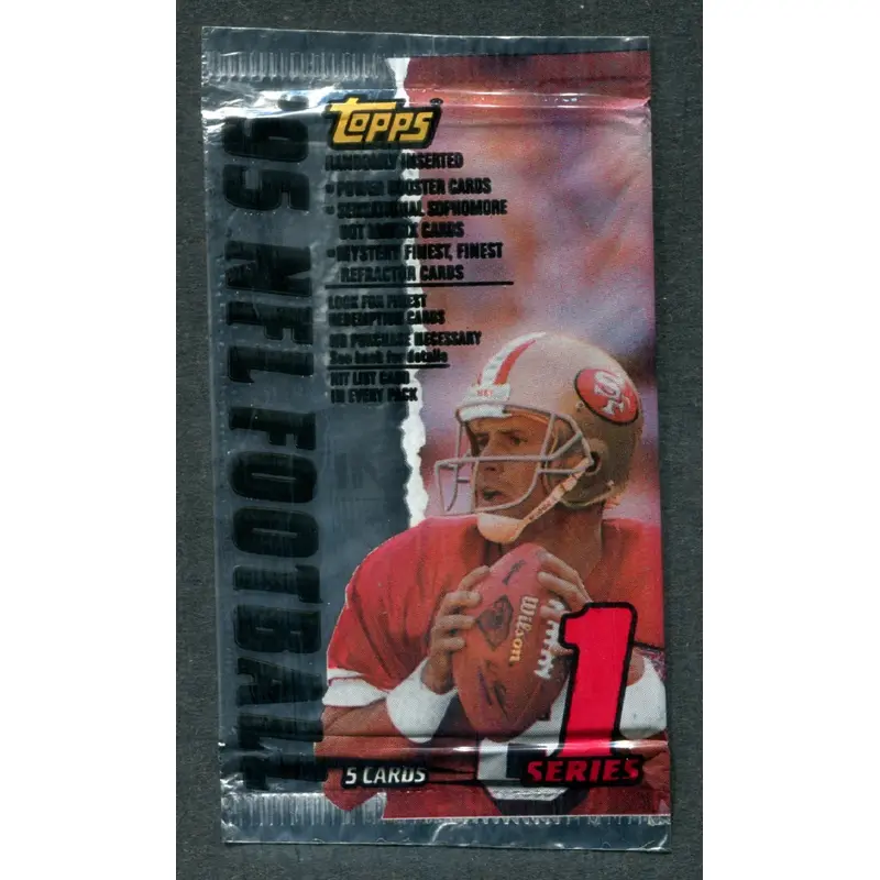 1995 Topps Football Unopened Series 1 Pack (Retail) (5)