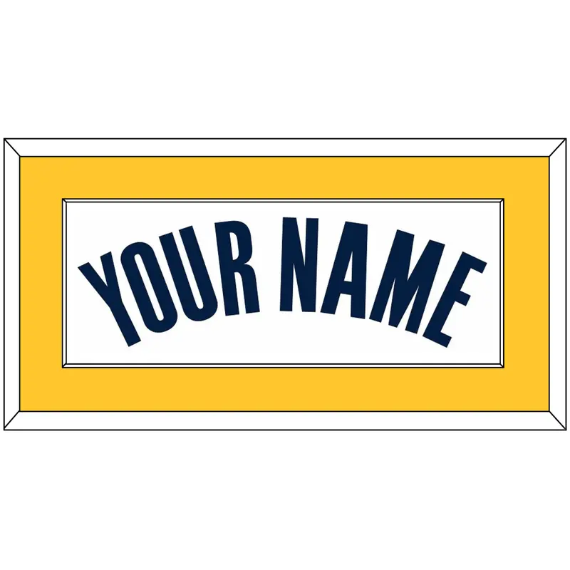 Indiana Name - Home White (2006-2017) - Single Mat 2