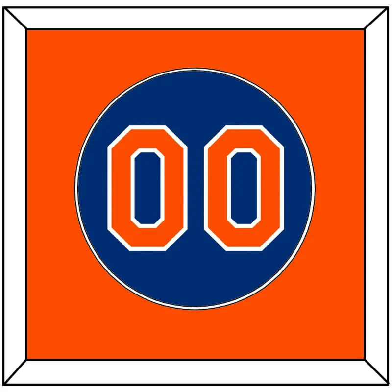 New York Number - Alternate Home Blue - Single Mat 2