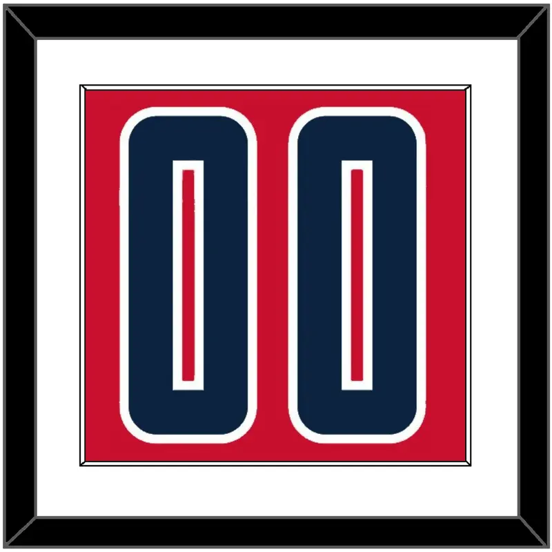 Washington Number - Red Statement - Single Mat 1