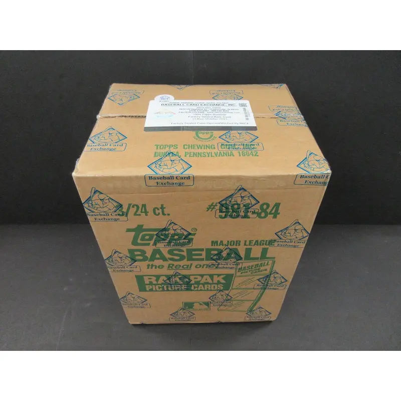 1984 Topps Baseball Factory Sealed Rack Case (3 Box) (BBCE) (A13862)