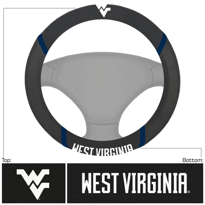 West Virginia University Steering Wheel Cover