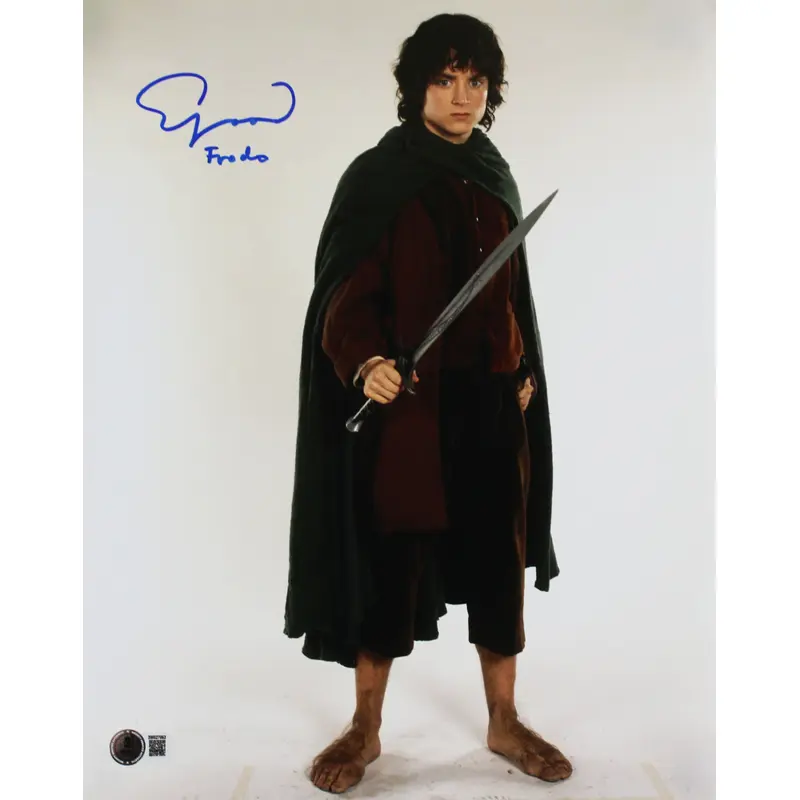 Elijah Wood Lord of the Rings "Frodo" Signed 11x14 Vertical Studio Photo BAS Wit