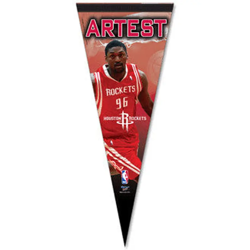 Ron Artest "Superstar" Houston Rockets Premium Pennant L.E. /2,008