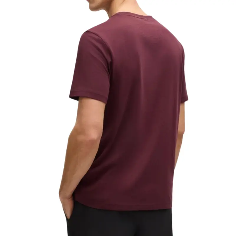 HUGO BOSS MAROON T-SHIRT MEN TEE GLAMPING 50538923614