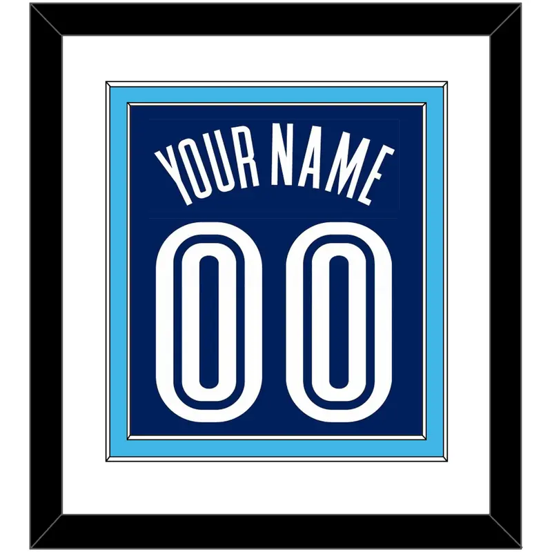 Villanova Basketball Name & Number - Road Blue (2005-2007) - Double Mat 1