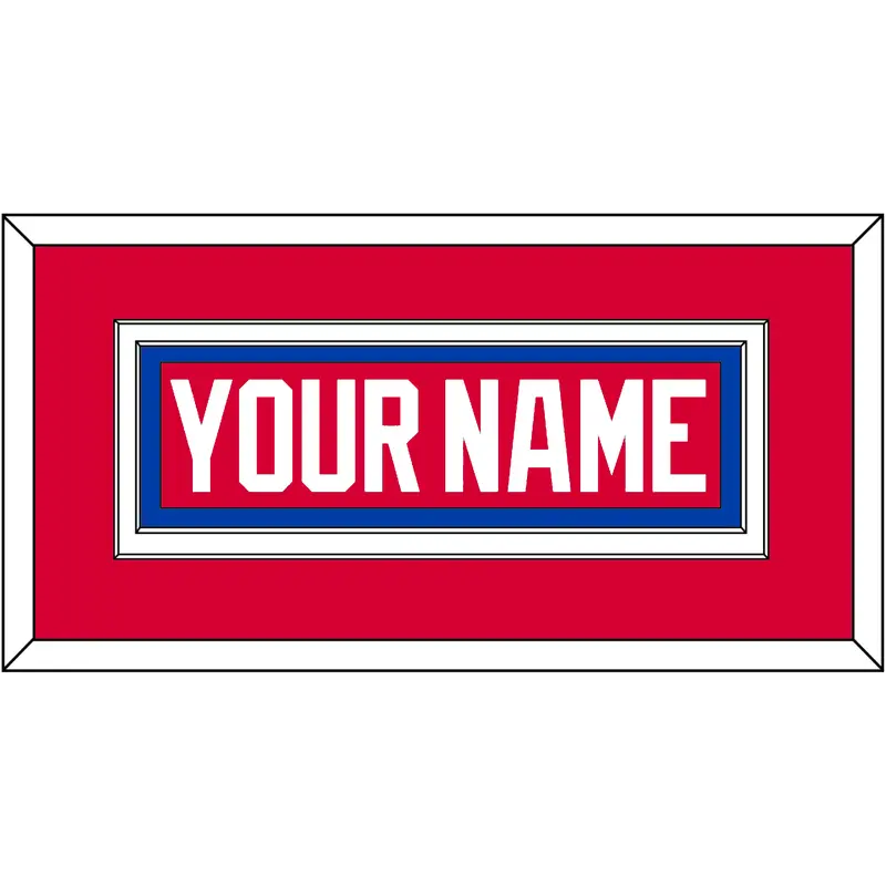 Washington Nameplate - Road Red (1979-1987) - Double Mat 2