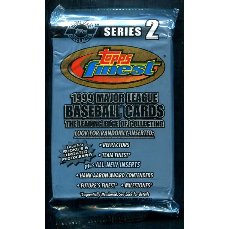 1999 Topps Finest Baseball Unopened Series 2 Jumbo Pack (HTA) (13)