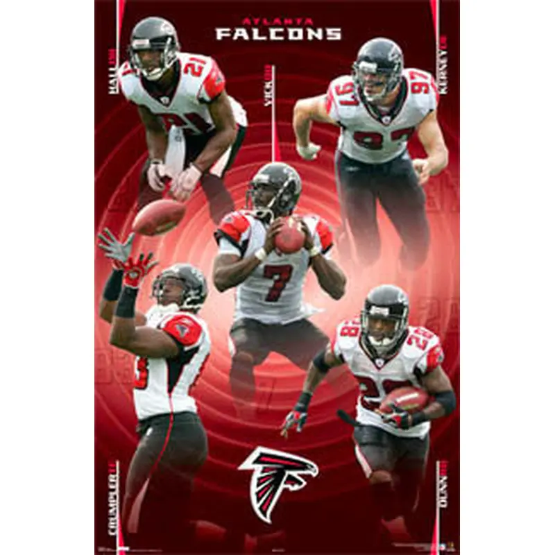 Atlanta Falcons "Five Stars" NFL Action Poster - Costacos 2006