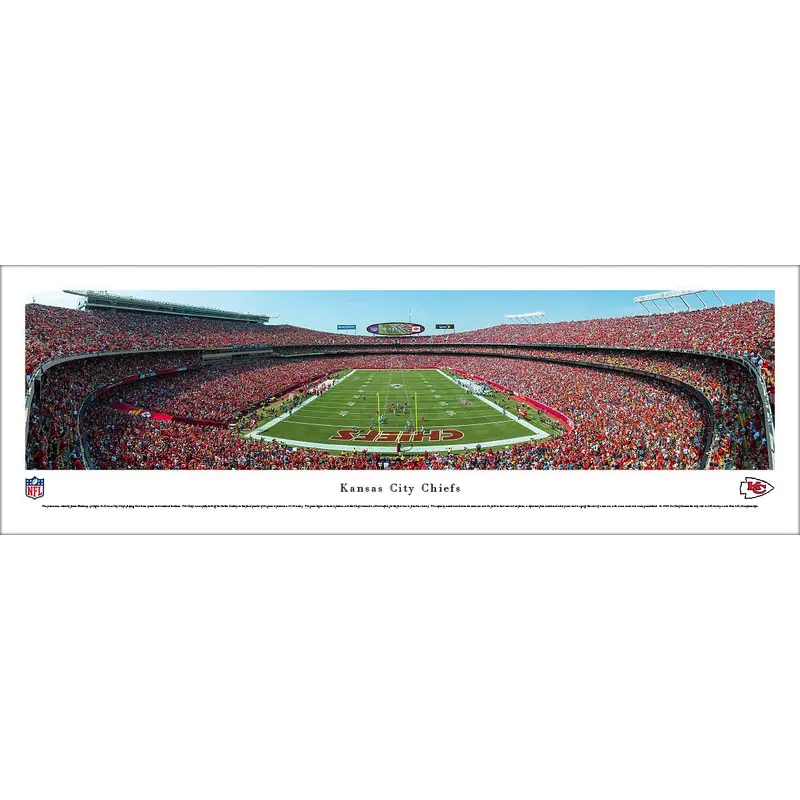 Kansas City Chiefs "End Zone" (Opening Game 2013) Panoramic Poster Print - Blakeway