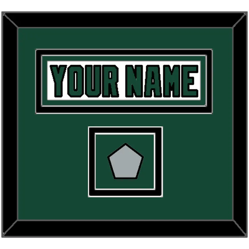 Dallas Nameplate & Stanley Cup Champions Patch - Home White (1994-1999) - Double Mat 2