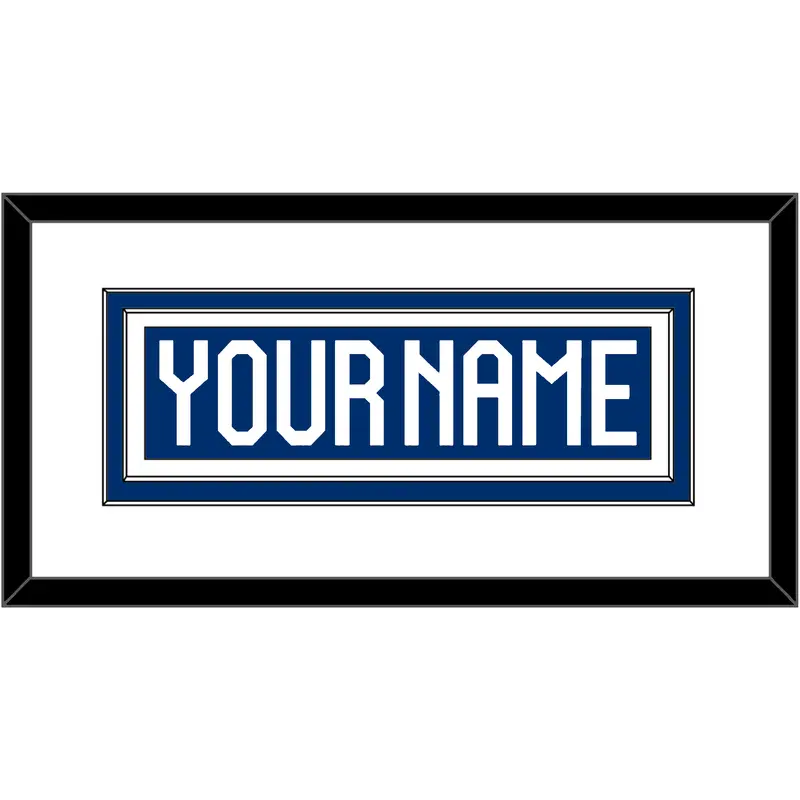 Finland Mens Hockey Nameplate - 2022 IIHF Road Blue - Double Mat 1