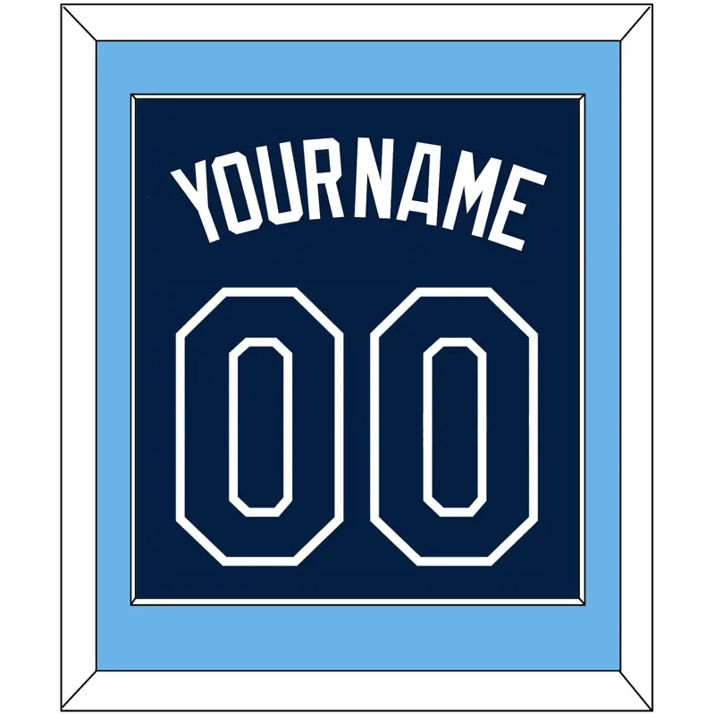 Tampa Bay Name & Number - Alternate Navy - Single Mat 2