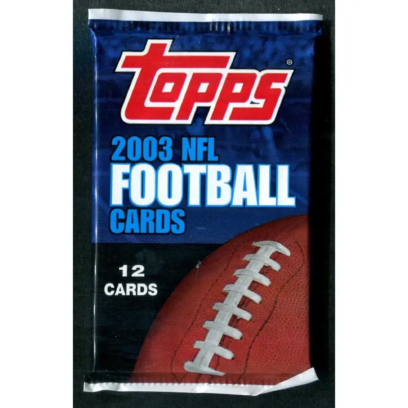 2003 Topps Football Unopened Pack (Retail) (12)