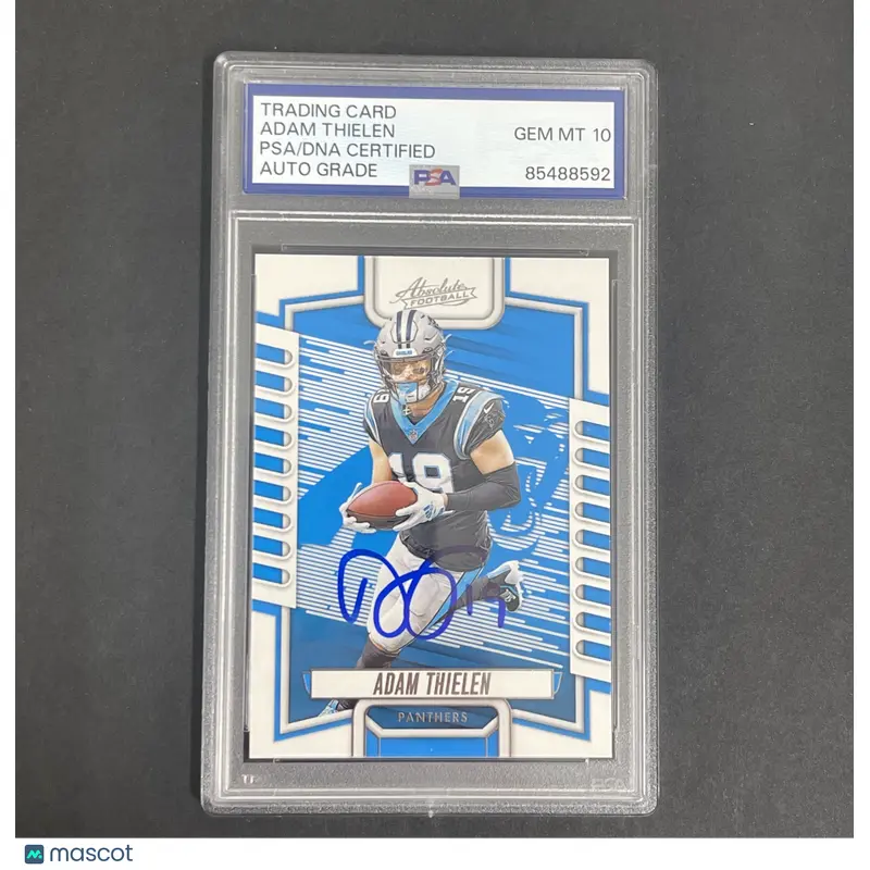 2023 Panini Absolute #73 Adam Thielen signed card PSA Auto 10