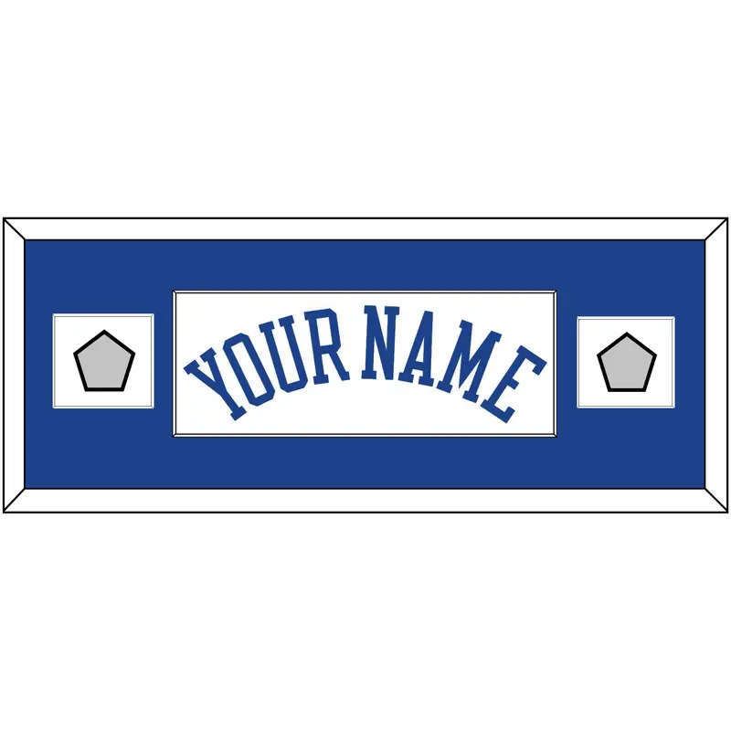 Golden State Name & 2 Champions Patches - Home White (2010-2019) - Single Mat 2