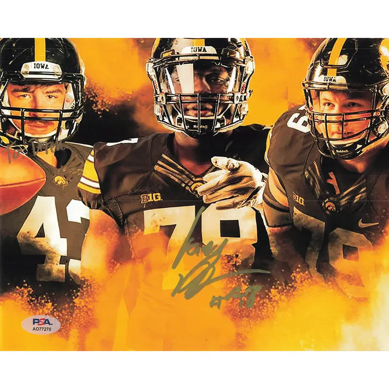 James Daniels signed 8x10 photo PSA/DNA Iowa Hawkeyes Autographed