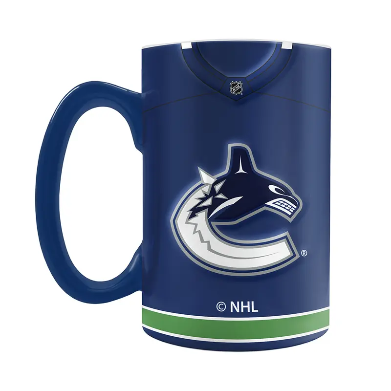 NHL Vancouver Canucks Jersey Style Sculpted Mug (20 oz)