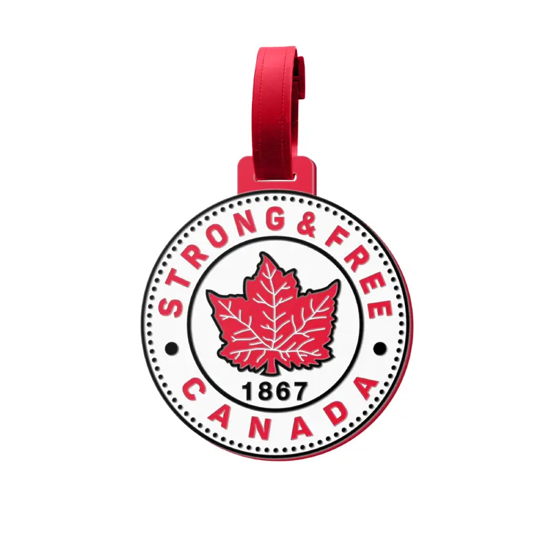 Strong and Free Canada Luggage Tag