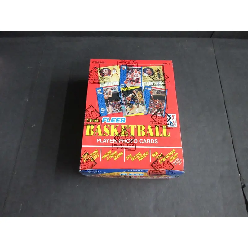 1991/92 Fleer Basketball Unopened Series 1 Rack Box (Authenticate)