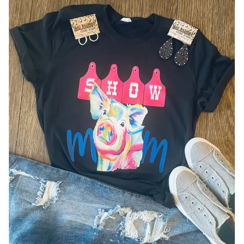 Watercolor Pig Show Mom