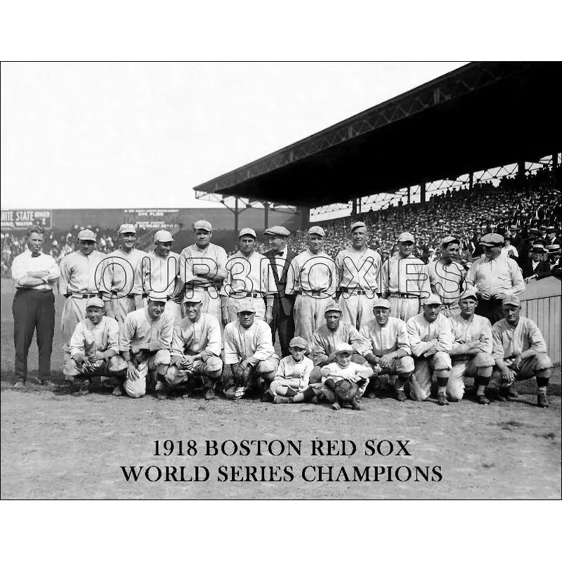 1918 Boston Red Sox 11X14 Photo - Ruth Mays Leonard World Series Champs - 1196