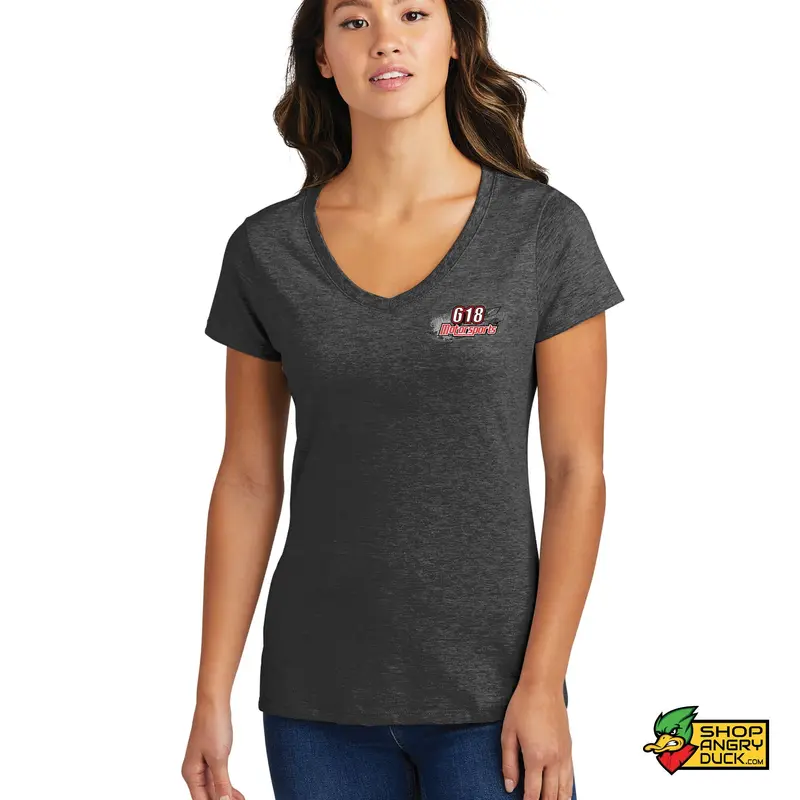 618 Motorsports Pro Stock and Limited Stock Ladies V-Neck T-Shirt