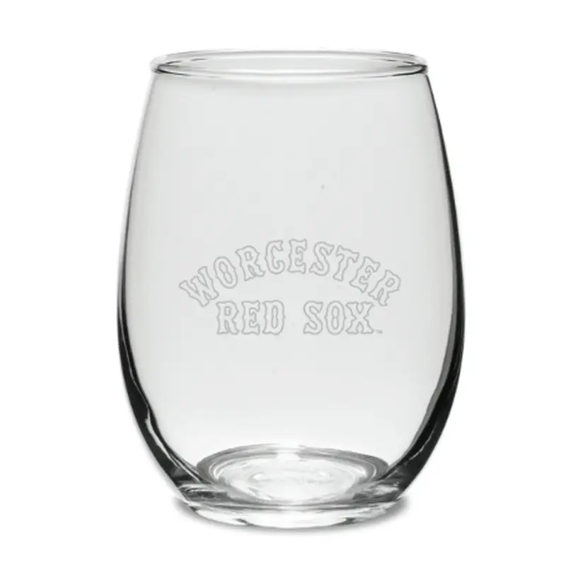 Worcester Red Sox Stemless Wine Glass