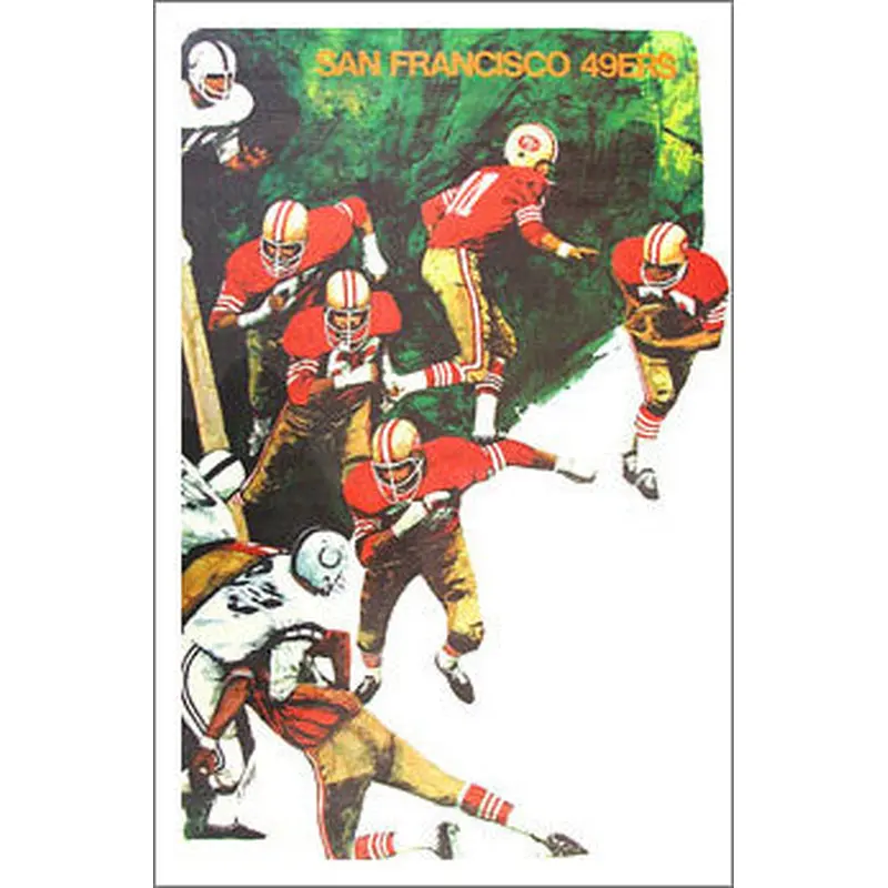 San Francisco 49ers NFL Collectors Series Vintage Original Theme Art Poster (1968)