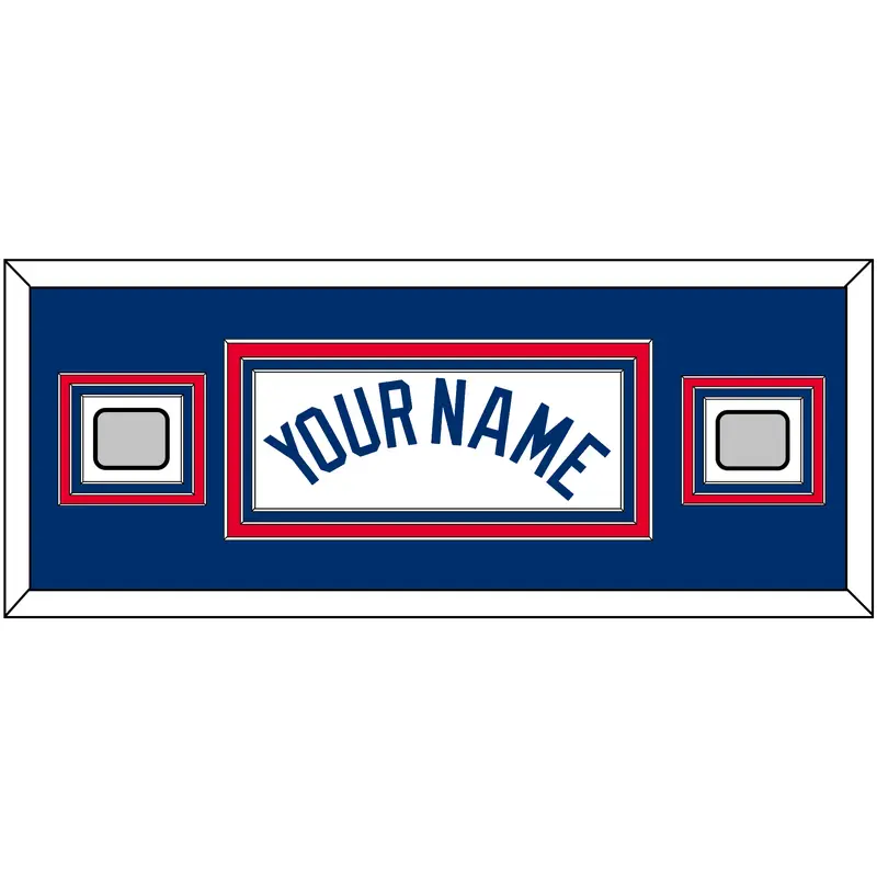 Los Angeles Name & 2 World Series Champions Patches - Home White - Triple Mat 6